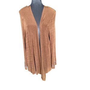 Vintage Drapers & Damons Petites PXL Beaded Cuff  Open Front Cardigan Jacket